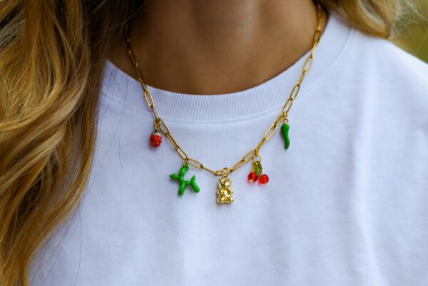 IMG_2387 Collier maille trombone doré