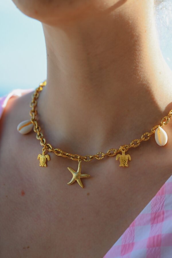 IMG_3076 Collier grosse maille doré