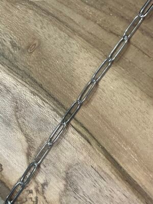 image00025 Bracelet maille trombone argenté