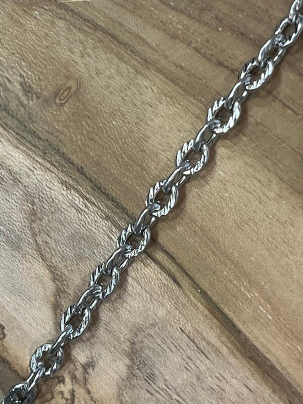 image00026 Bracelet grosse maille argenté