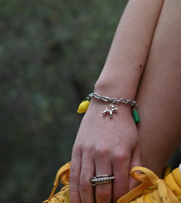 DSC_1616 Bracelet grosse maille argenté